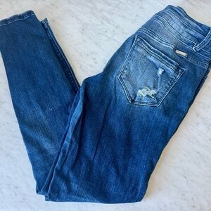 KanCan Distressed Blue Skinny Jeans